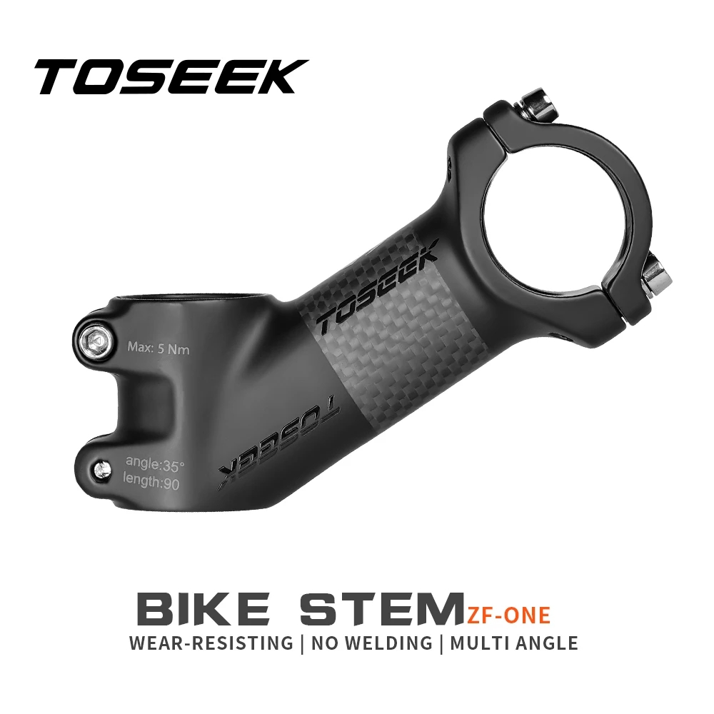 Handlebar Riser Stem - TOSEEK Stem Sepeda 31.8mm, Stem Stang