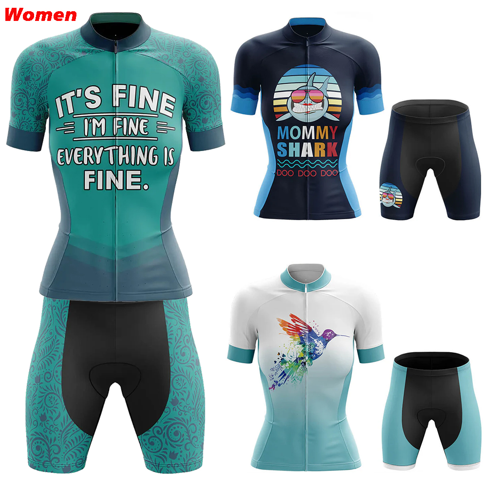 Mountain Biking Pants Women - I'm Fine Poliester Pakaian Bersepeda Seragam