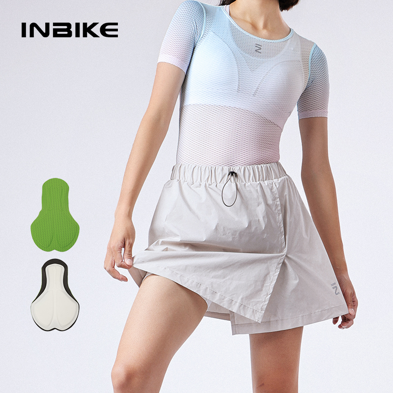 Mountain Biking Pants Women - INBIKE rok celana pendek bersepeda wanita,