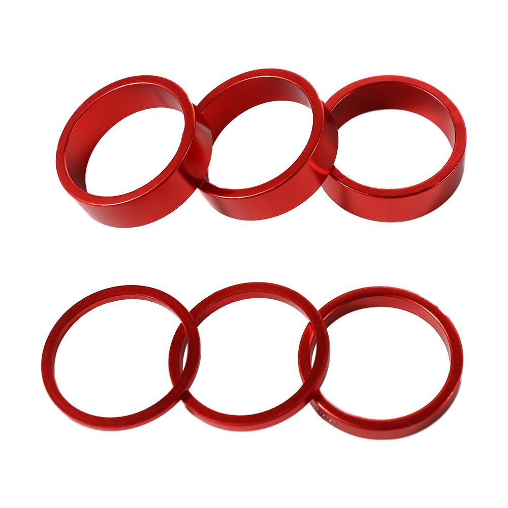 Handlebar Riser Stem - 6pcs/set Headset Riser Aluminium Alloy MTB