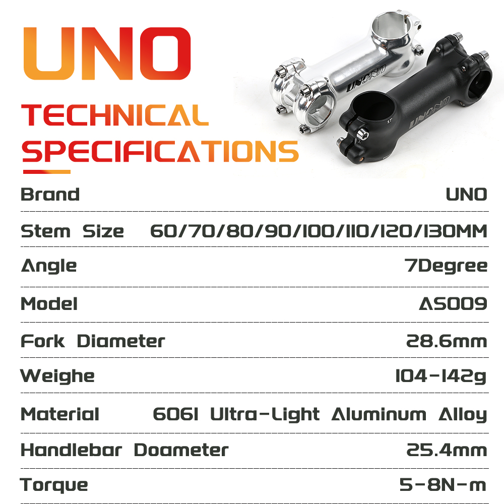 UNO Bike Stem sepeda MTB, bata - Handlebar Riser Stem ulasan dan harga