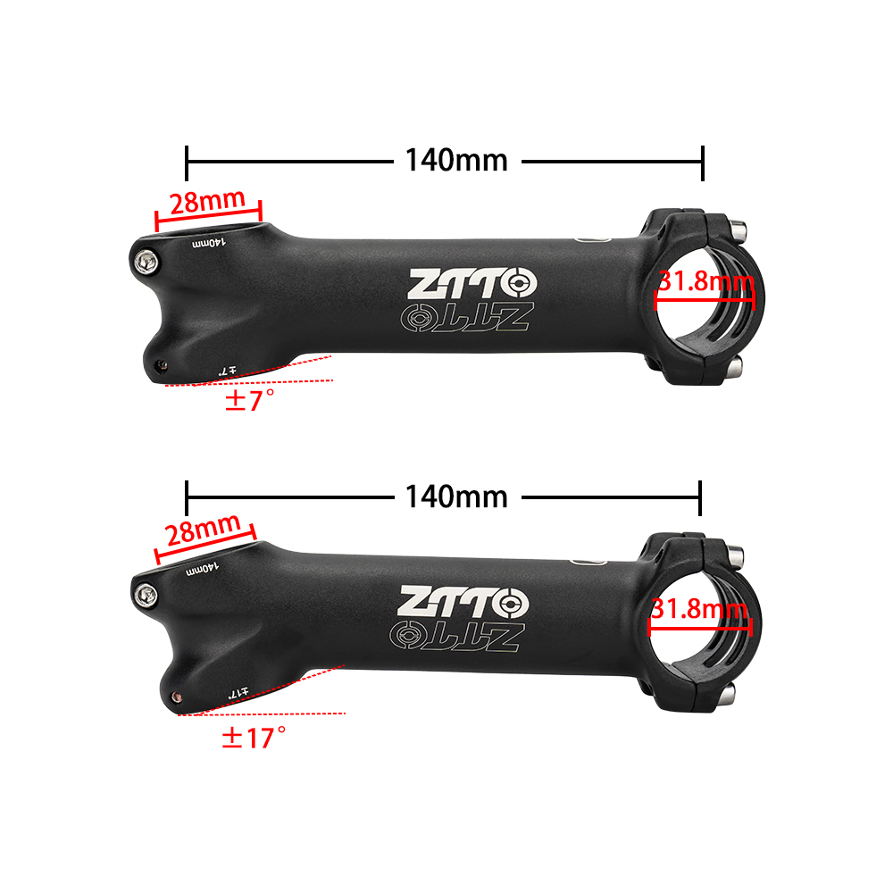 ZTTO 130/140/150mm Stem Sepeda - Handlebar Riser Stem ulasan dan harga