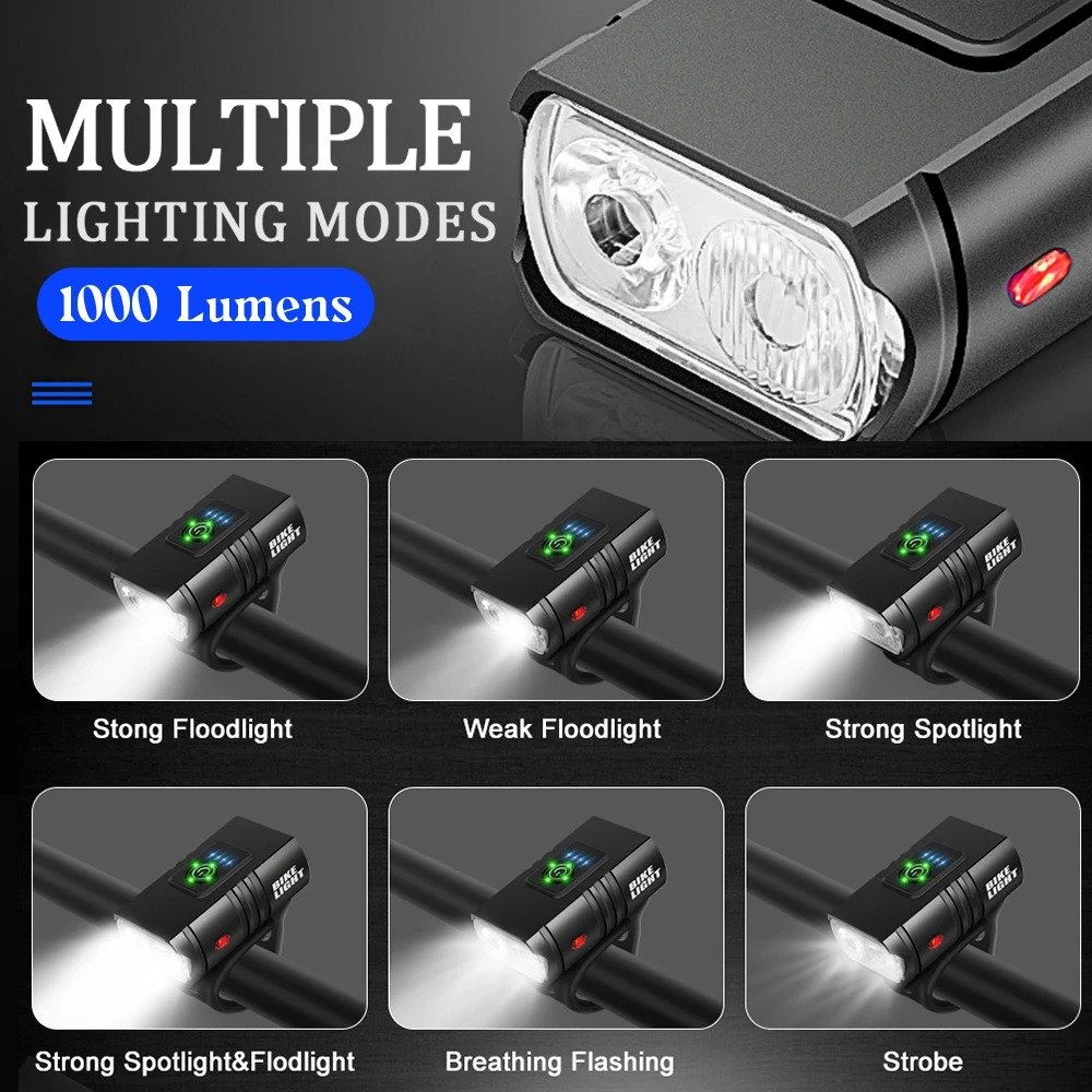 2 Lampu Depan Sepeda LED 1000L - Mountain Biking Zone 2 ulasan dan harga