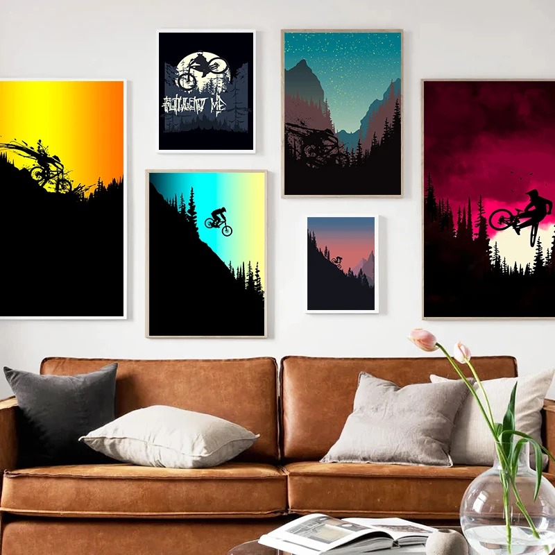 Poster sepeda gunung antik luk - Mountain Biking In Japan ulasan dan harga