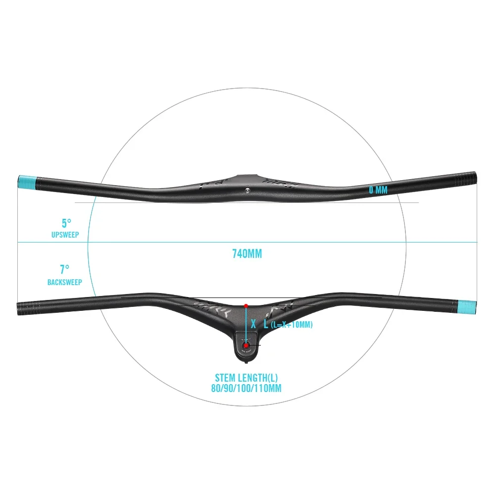 Handlebar dan Stem MTB RYET 20 - Mountain Biking Xc ulasan dan harga