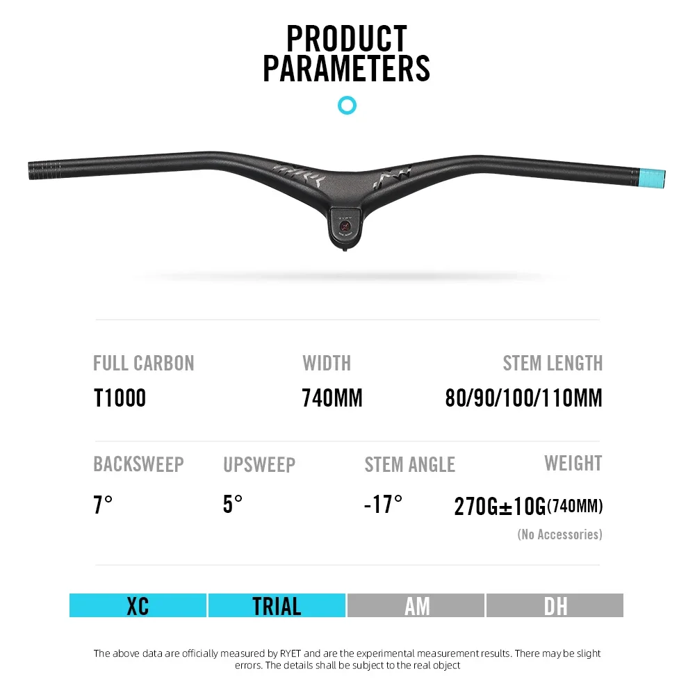 Handlebar dan Stem MTB RYET 20 - Mountain Biking Xc ulasan dan harga